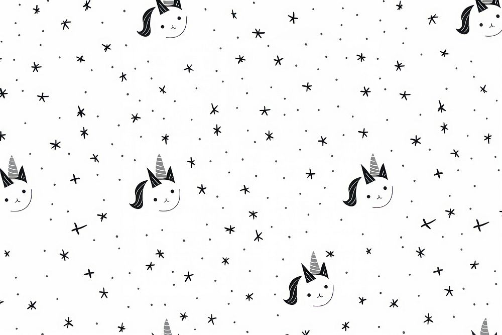 Unicorn pattern paper backgrounds. AI generated Image by rawpixel.