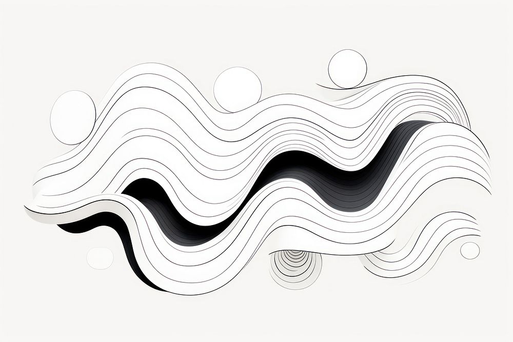 Minimal doodle drawing abstract pattern. AI generated Image by rawpixel.