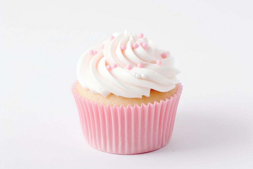 Cupcake birth day dessert icing cream. AI generated Image by rawpixel.