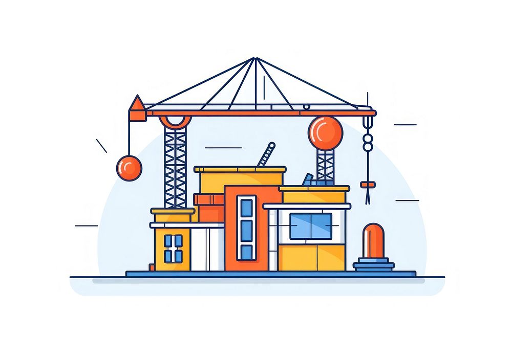 Construction architecture diagram line. AI generated Image by rawpixel.