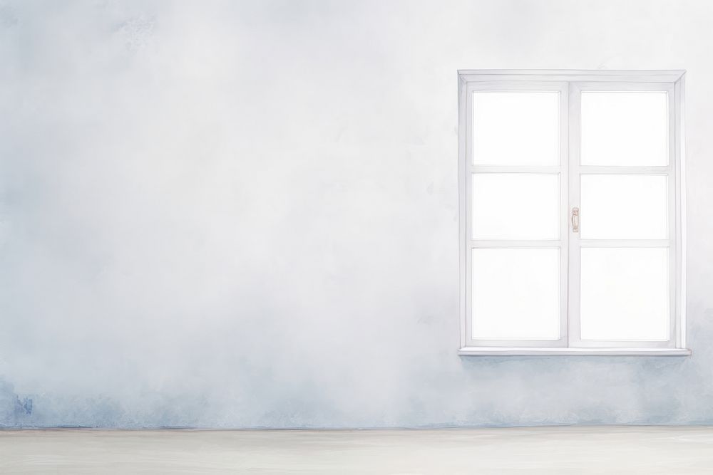 Empty white room with window architecture building wall. AI generated Image by rawpixel.