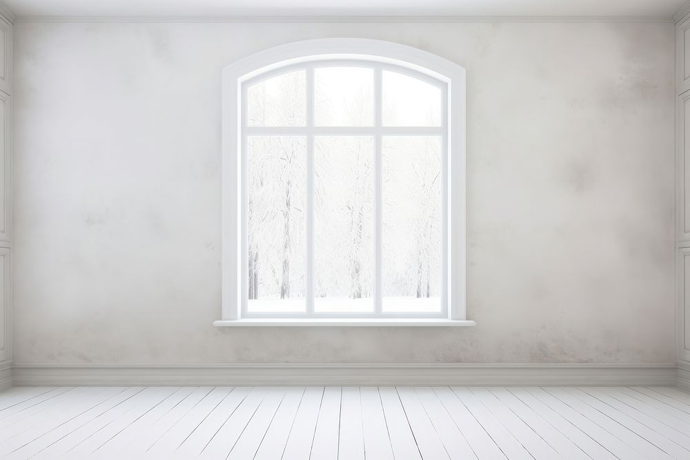 Empty white room with window architecture transparent backgrounds. 