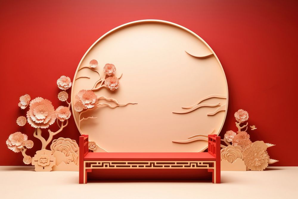 Chinese new year flower plant gold. AI generated Image by rawpixel.