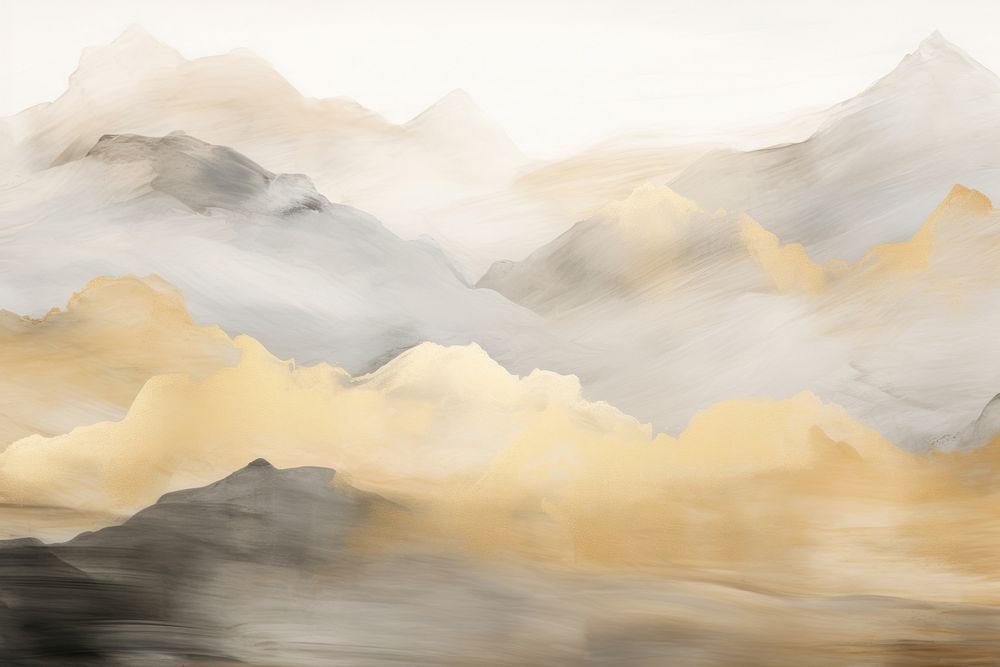 Mountain painting nature backgrounds. AI generated Image by rawpixel.