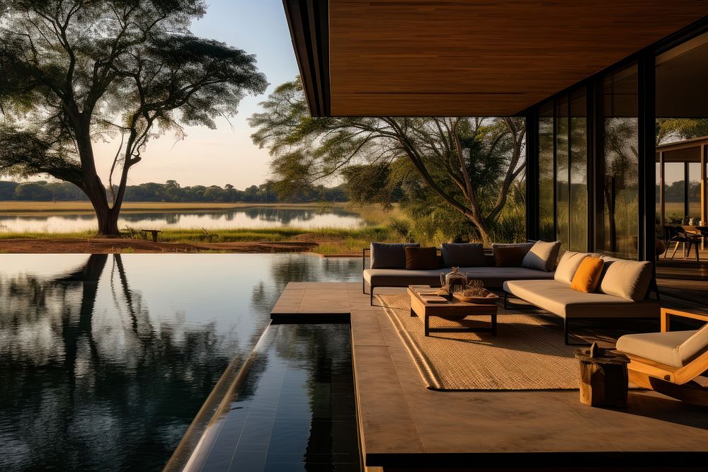 Pantanal furniture outdoors scenery. AI generated Image by rawpixel.