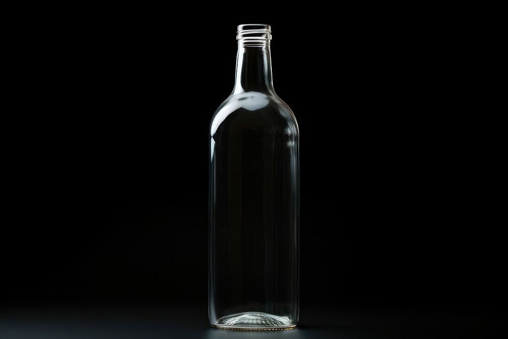 Empty 1 bottle glass no logo drink wine refreshment. AI generated Image by rawpixel.