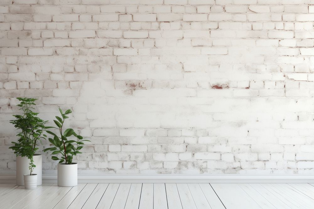 Brick white wall architecture backgrounds building. AI generated Image by rawpixel.