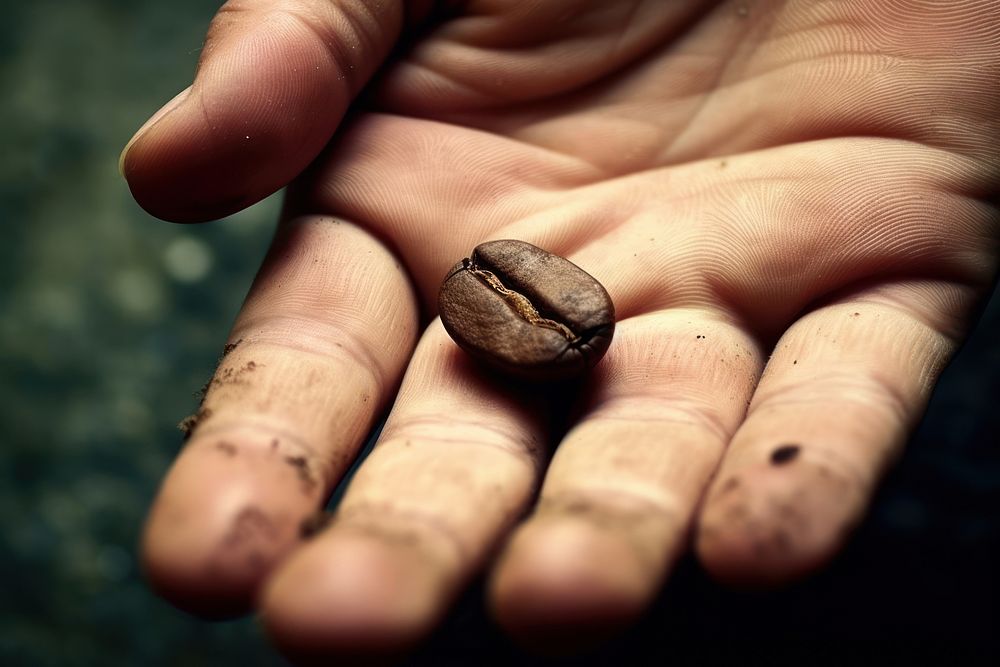 Grind coffee homemade finger hand freshness. AI generated Image by rawpixel.