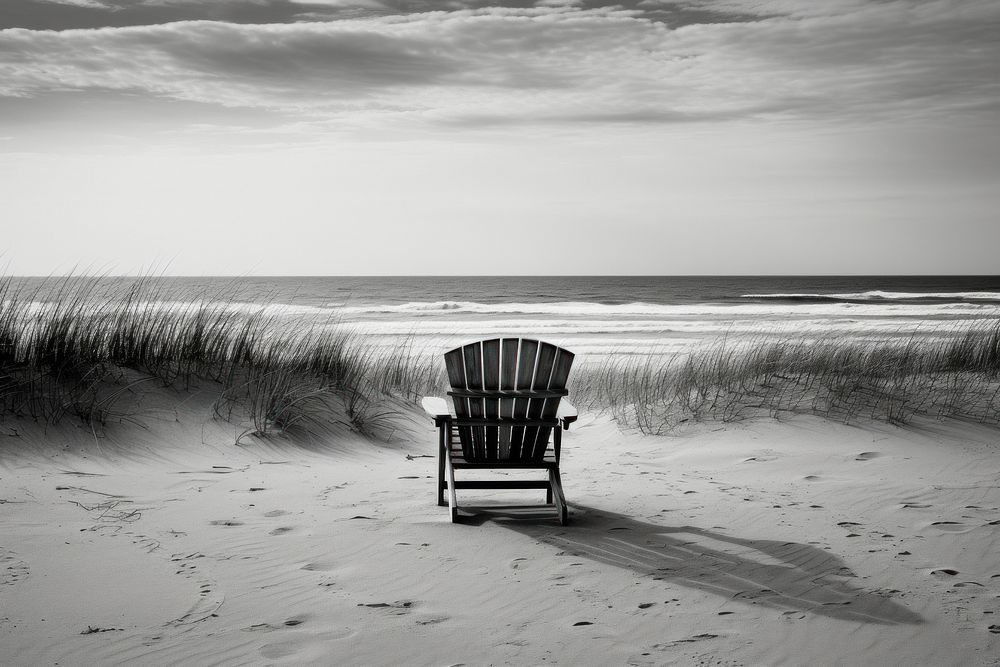 Summer beach furniture outdoors nature. AI generated Image by rawpixel.