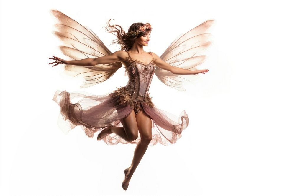 Fairy dancing flying ballet. AI generated Image by rawpixel.
