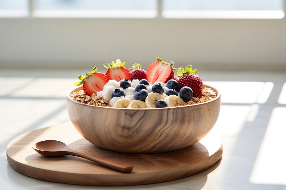 Acai bowl breakfast berry fruit. AI generated Image by rawpixel.