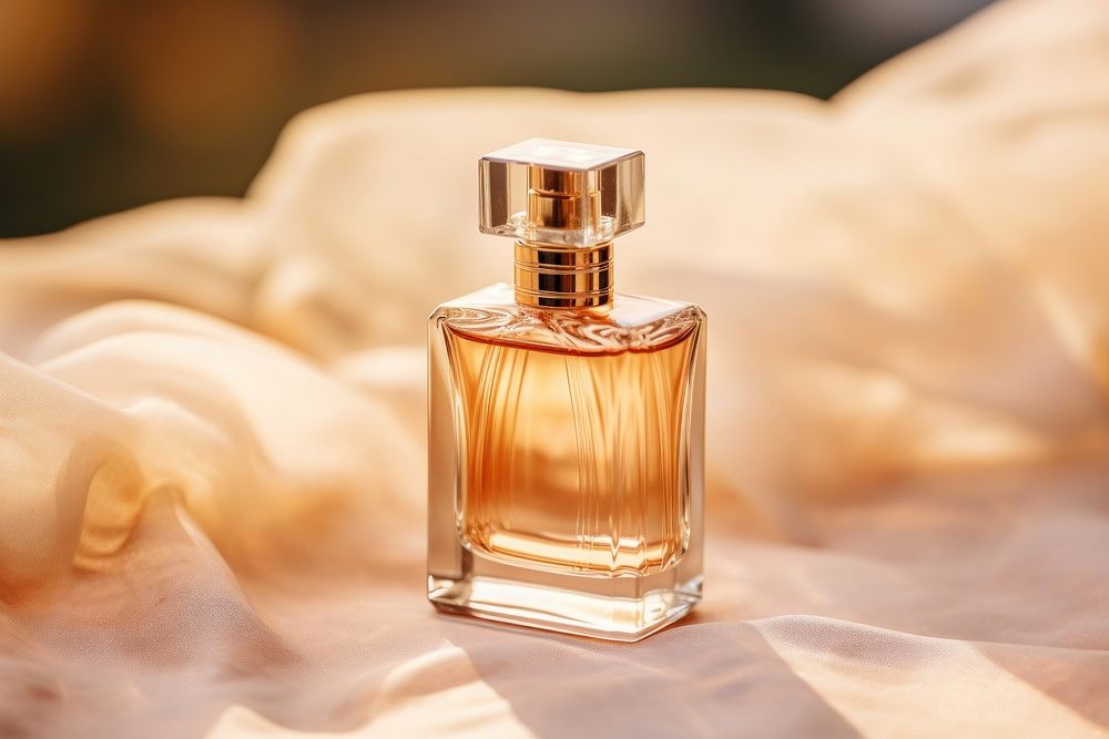 Elegance perfume bottle cosmetics gold container. AI generated Image by rawpixel.