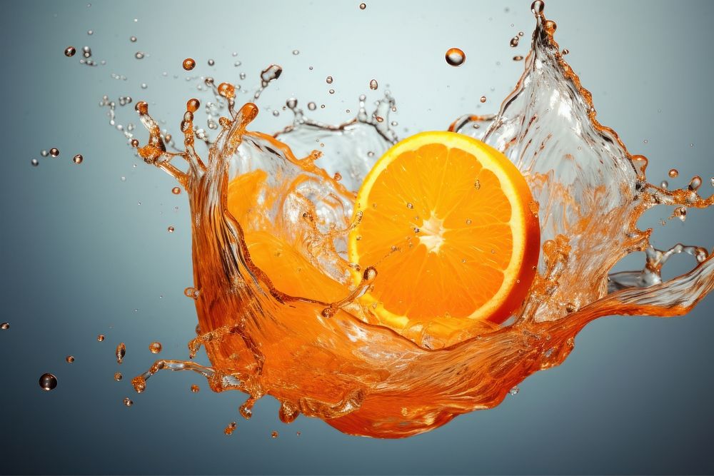 Grapefruit orange food refreshment. AI generated Image by rawpixel.