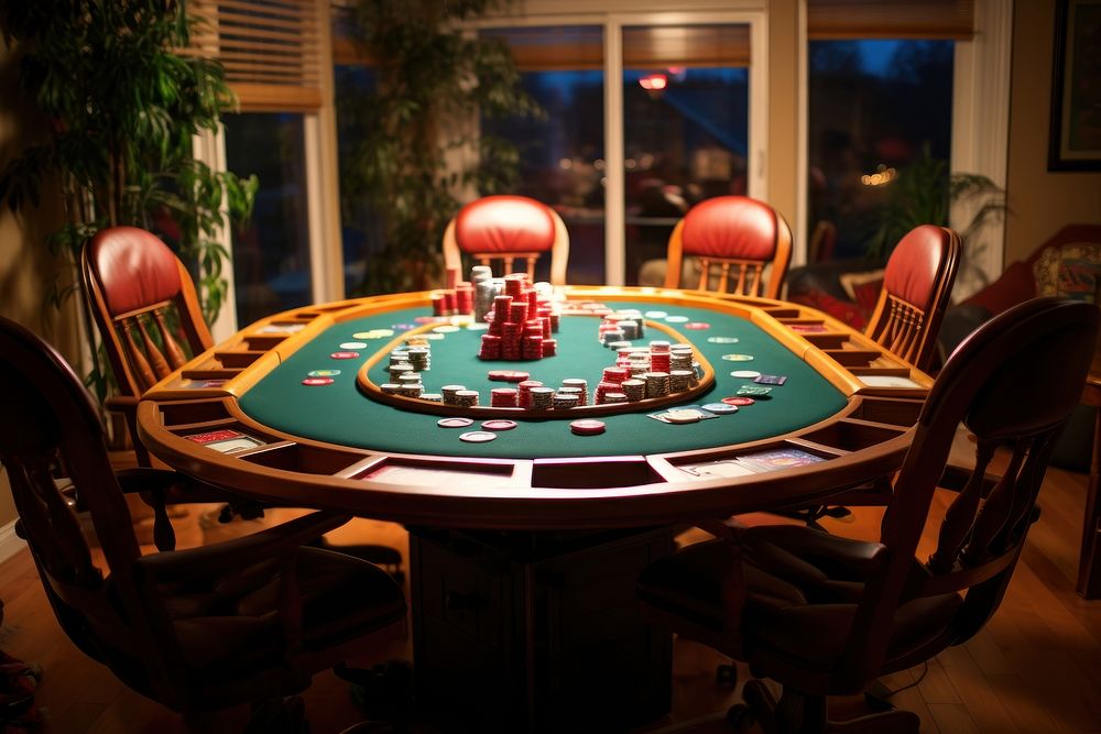 Furniture gambling casino table. AI generated Image by rawpixel.