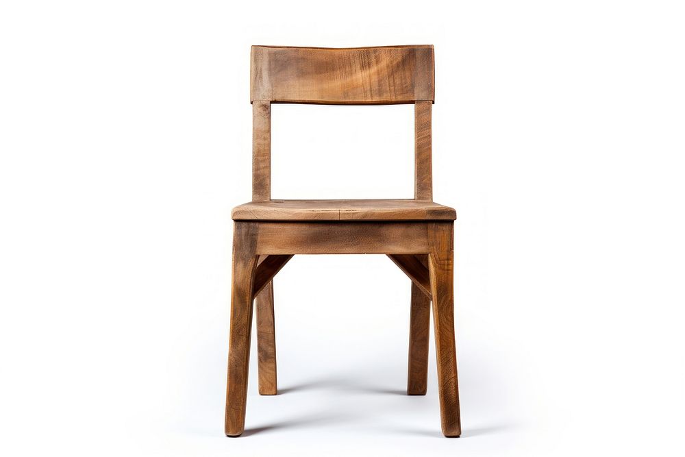 Moden wood chair furniture white background architecture. AI generated Image by rawpixel.