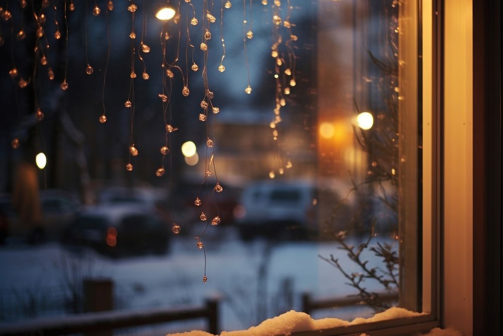 Out side window chistmas snow outdoors transportation architecture. AI generated Image by rawpixel.