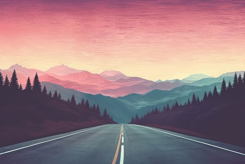 Road side view landscapes highway | Premium Photo Illustration - rawpixel