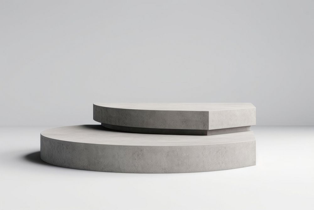 Podium shape furniture concrete architecture. AI generated Image by rawpixel.