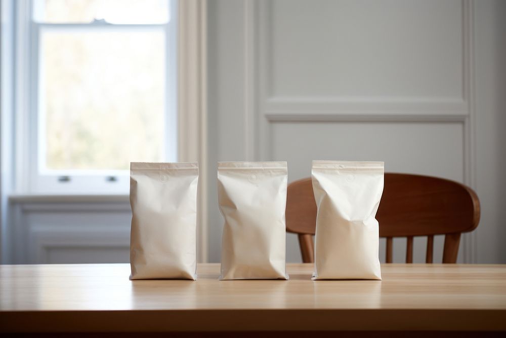 Two bag of tea window table furniture. AI generated Image by rawpixel.