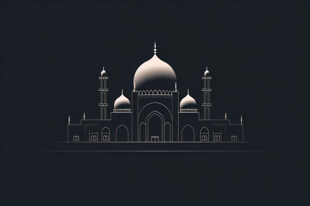 Mini mosque architecture building dome. AI generated Image by rawpixel.