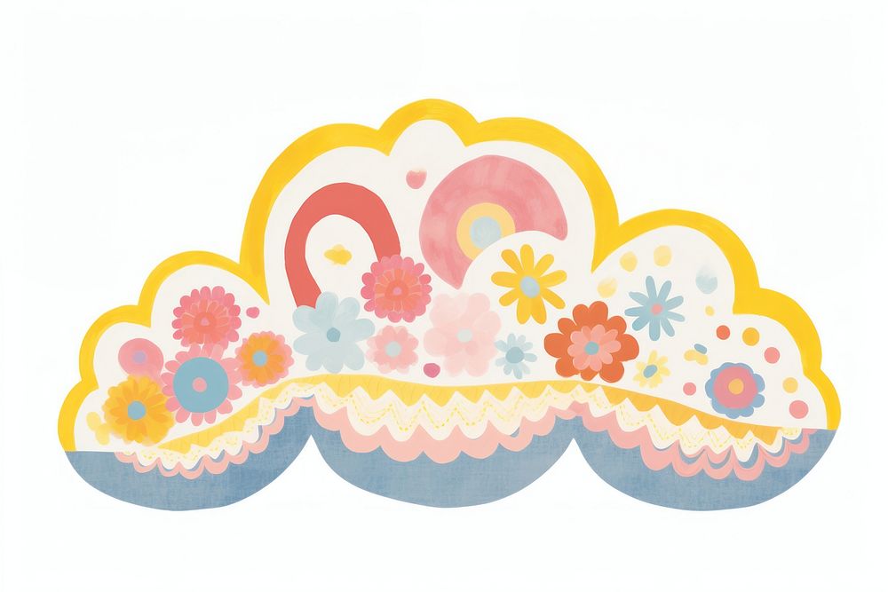 Cloud dessert pattern food. AI generated Image by rawpixel.
