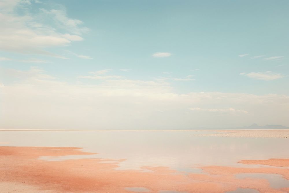 Beach landscape outdoors horizon. AI generated Image by rawpixel.