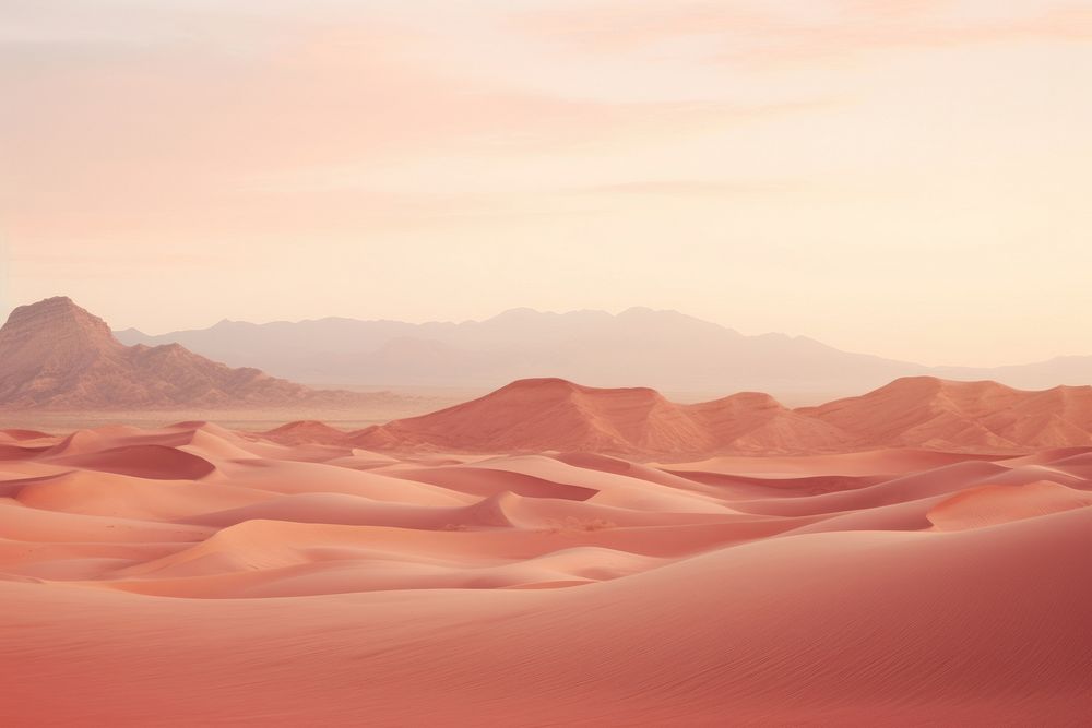 Desert landscape outdoors horizon. AI generated Image by rawpixel.