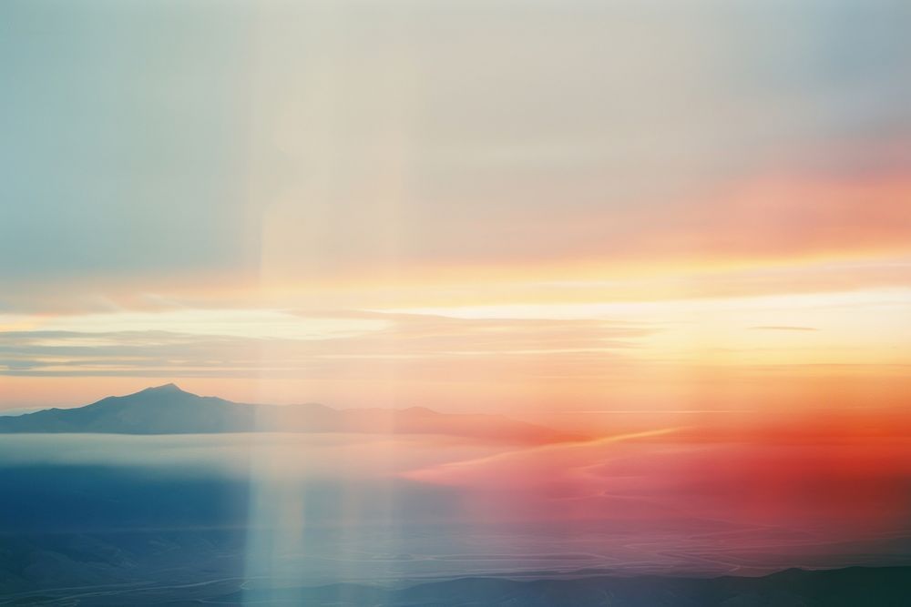 Light leak sky landscape outdoors horizon. AI generated Image by rawpixel.