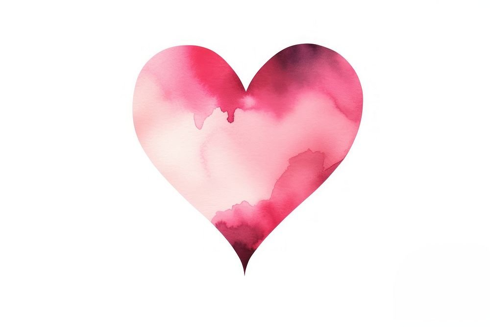 Heart white background creativity magenta. AI generated Image by rawpixel.