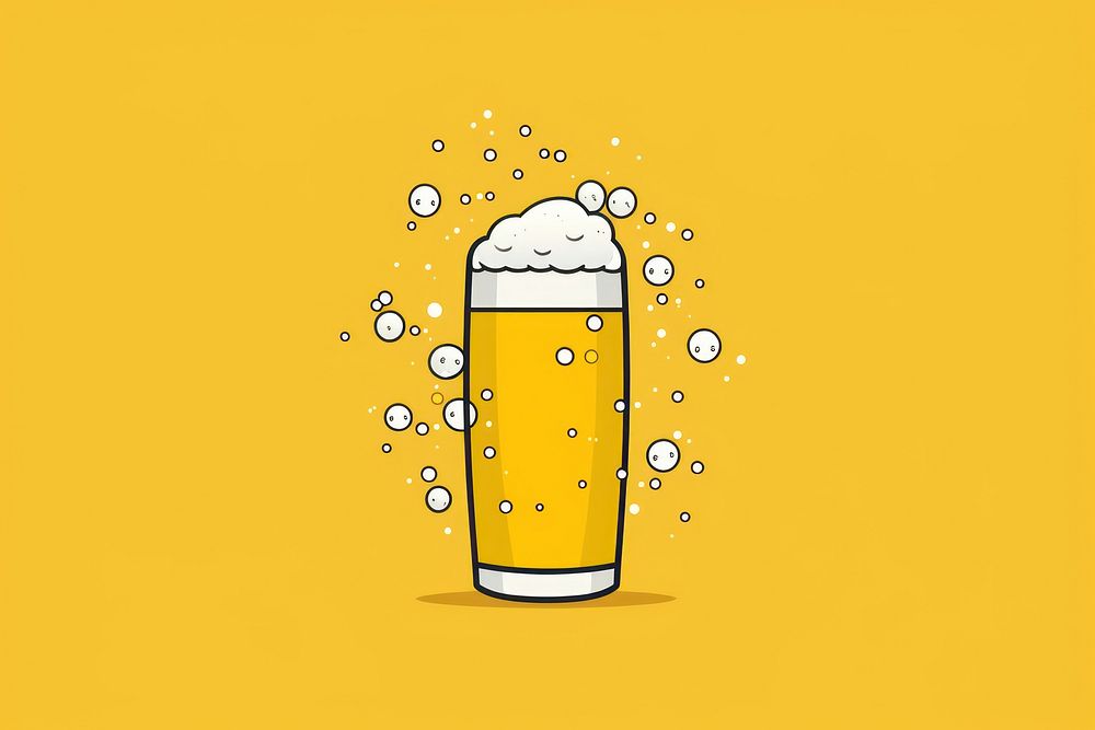 Bubble beer drink glass condensation. AI generated Image by rawpixel.