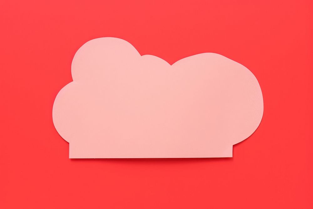 Speech bubble red red background rectangle. AI generated Image by rawpixel.
