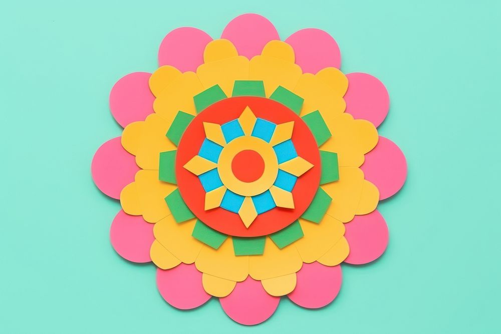 Mandala craft paper art. AI generated Image by rawpixel.