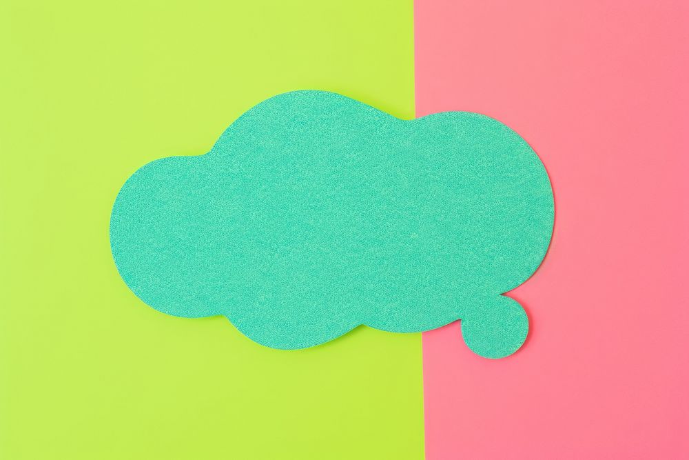 Speech bubble green green background turquoise. AI generated Image by rawpixel.