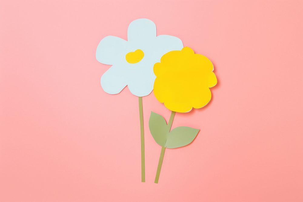 Speech bubble decorated with pressed flower petal plant daisy. AI generated Image by rawpixel.