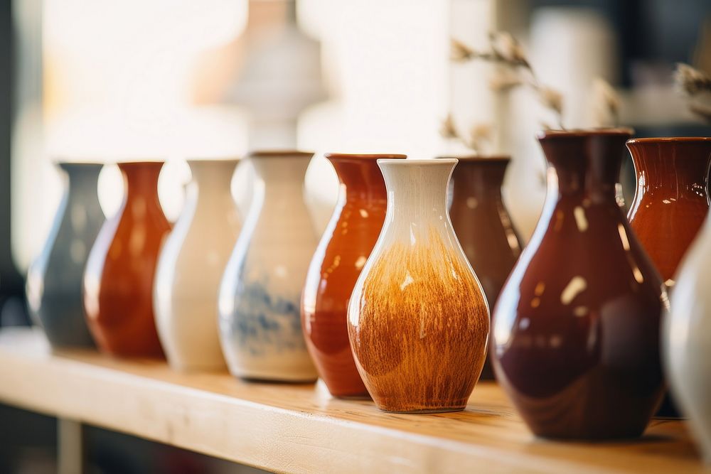 Vase pottery jug jar. AI generated Image by rawpixel.