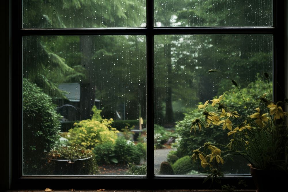 Window outdoors nature plant. AI generated Image by rawpixel.