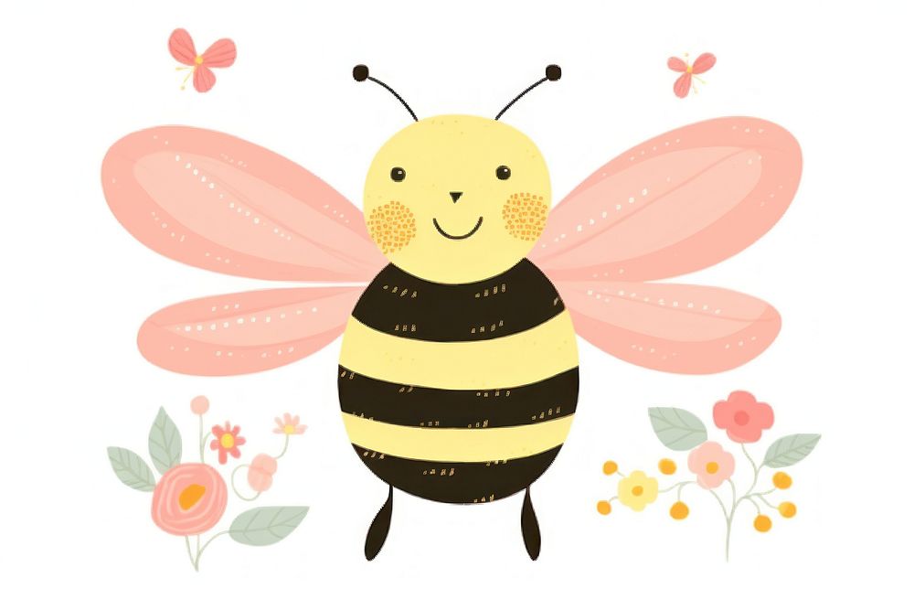 Bee outdoors animal insect. AI generated Image by rawpixel.