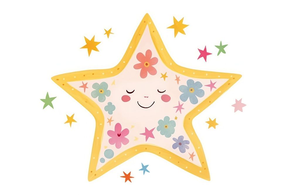 Star symbol cute celebration. AI generated Image by rawpixel.