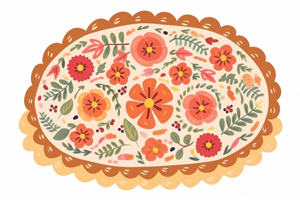 Pie art dessert pattern. AI generated Image by rawpixel.