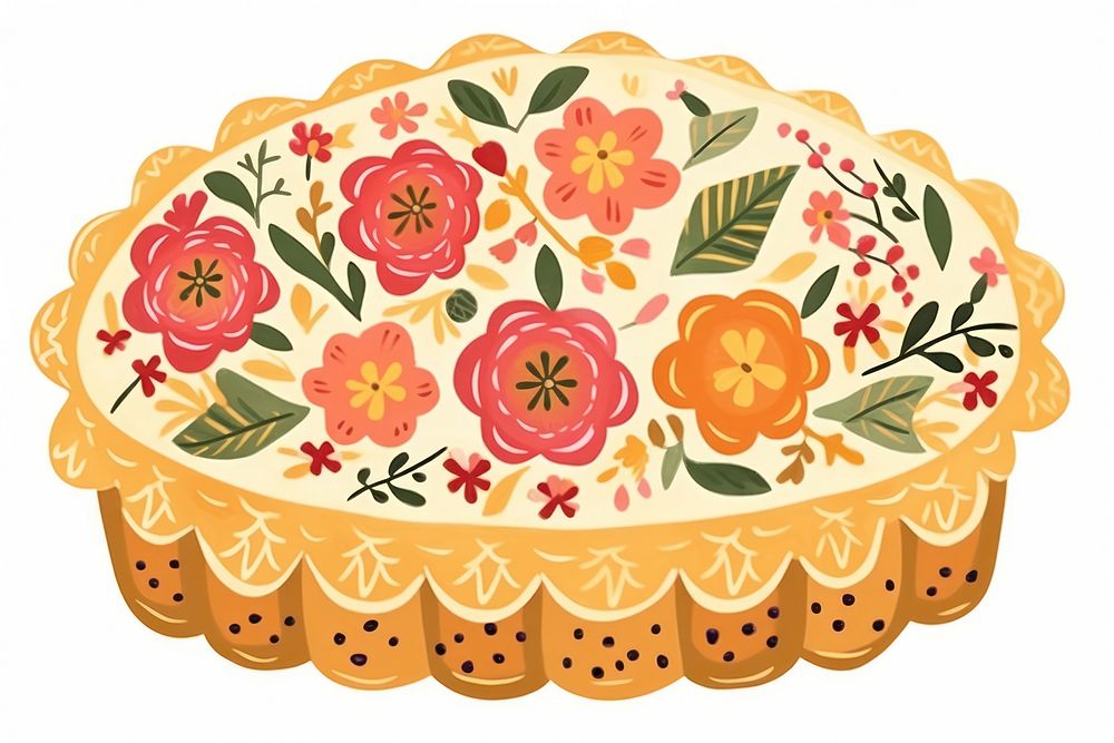 Pie dessert pattern food. AI generated Image by rawpixel.