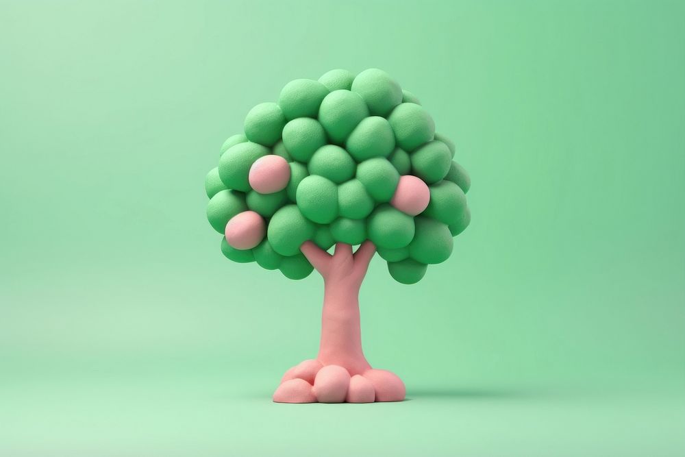 Tree green plant cartoon. AI generated Image by rawpixel.