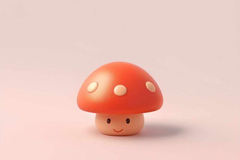 Mushroom agaric fungus toy. AI generated Image by rawpixel.