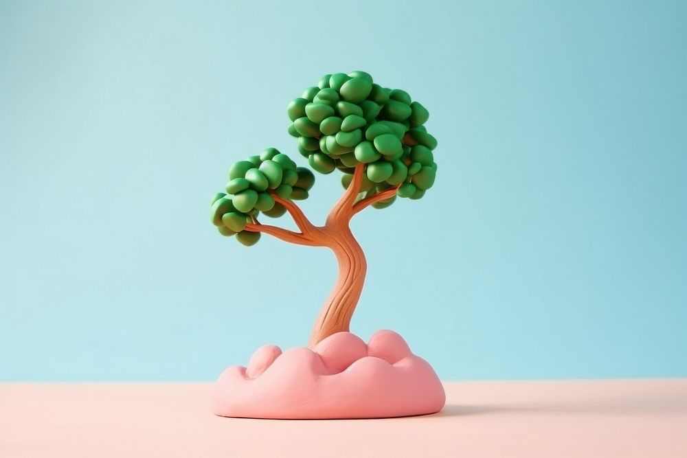 A little tree grew up from globe plant decoration houseplant. AI generated Image by rawpixel.