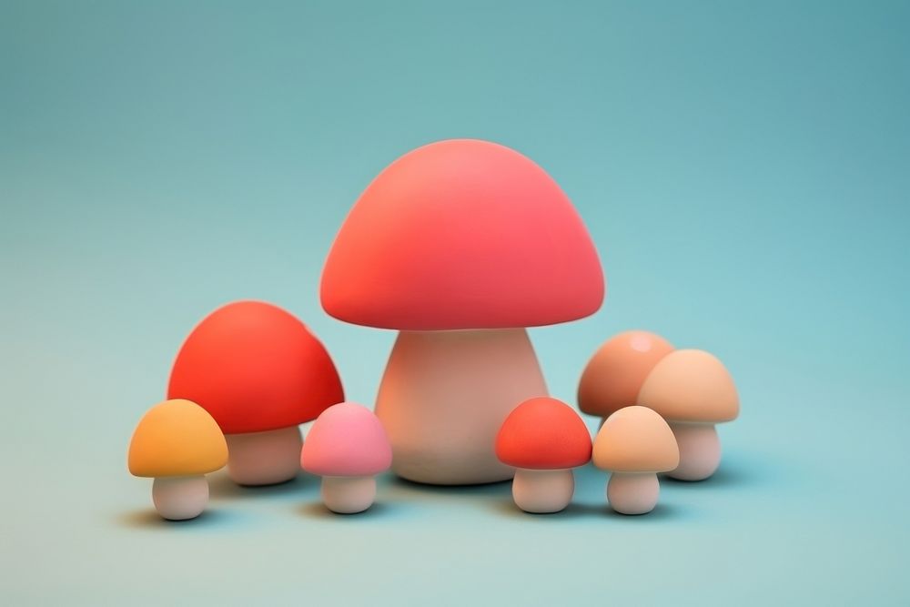 Button Mushrooms mushroom fungus agaric. AI generated Image by rawpixel.