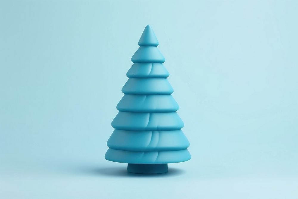 Christmas tree in blue turquoise celebration decoration. AI generated Image by rawpixel.