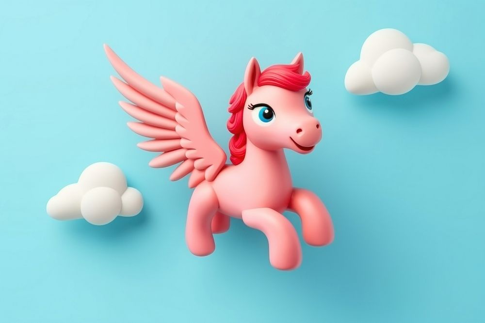 Flying unicorn representation creativity investment. AI generated Image by rawpixel.