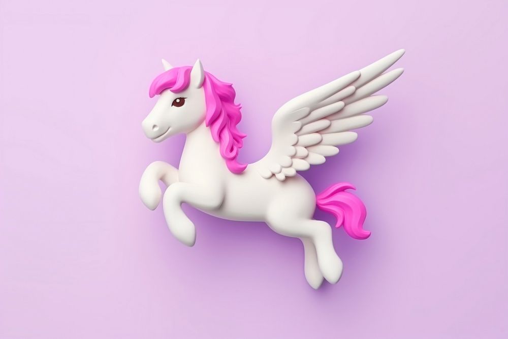 Flying unicorn animal mammal representation. AI generated Image by rawpixel.