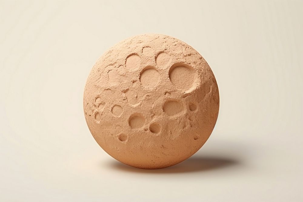 Full moon clay simplicity cantaloupe cosmetics. AI generated Image by rawpixel.