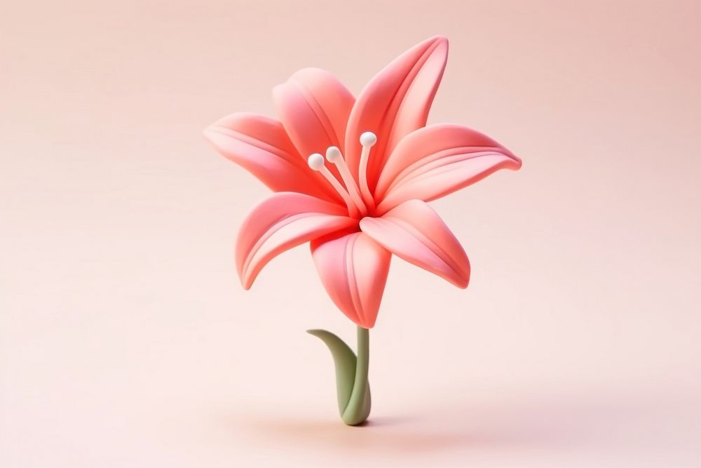 Lily flower lily plant inflorescence. AI generated Image by rawpixel.