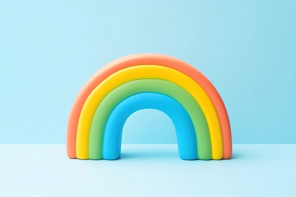 Rainbow architecture spectrum idyllic. AI generated Image by rawpixel.